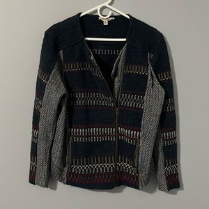 Lucky Brand Knit Moto Jacket size XLarge